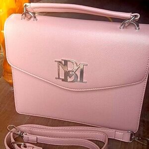 NWT Badgley Mischka Vegan Leather Crossbody Bag MSRP $129, Pink Purse 👛